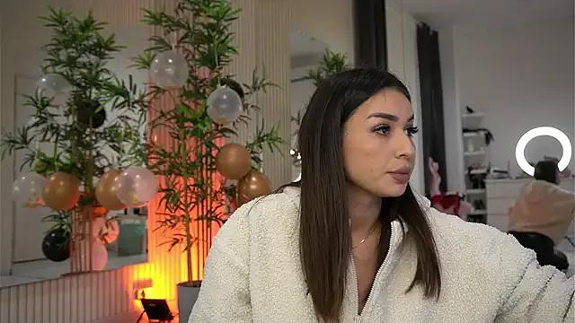 EmmaBlanco — Boobies out and spit on them niple play